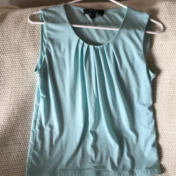 Kasper Tops - Minty blue business top